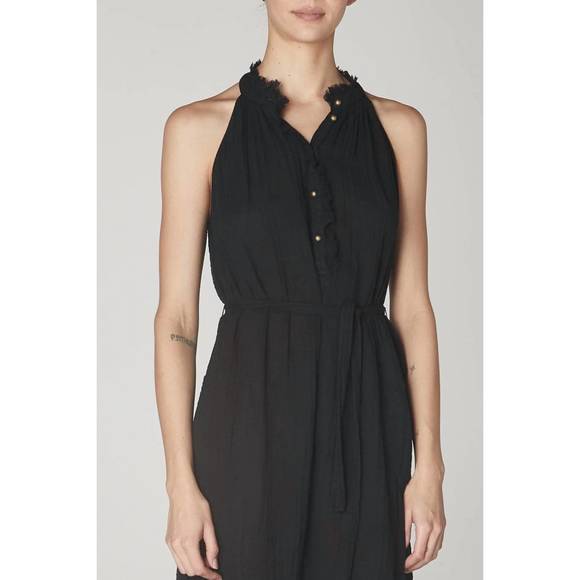 NEW RAQUEL ALLEGRA halter midi dress in black - Picture 4 of 4